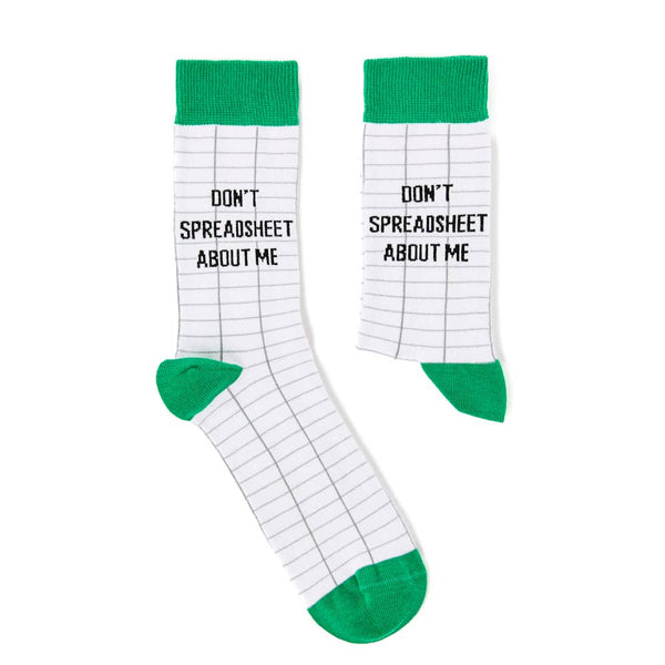 Don't Spreadsheet About Me Socks