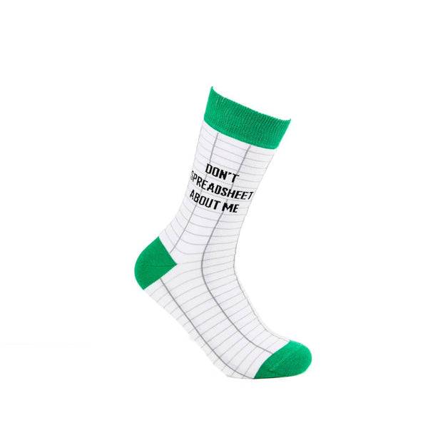 Don't Spreadsheet About Me Socks