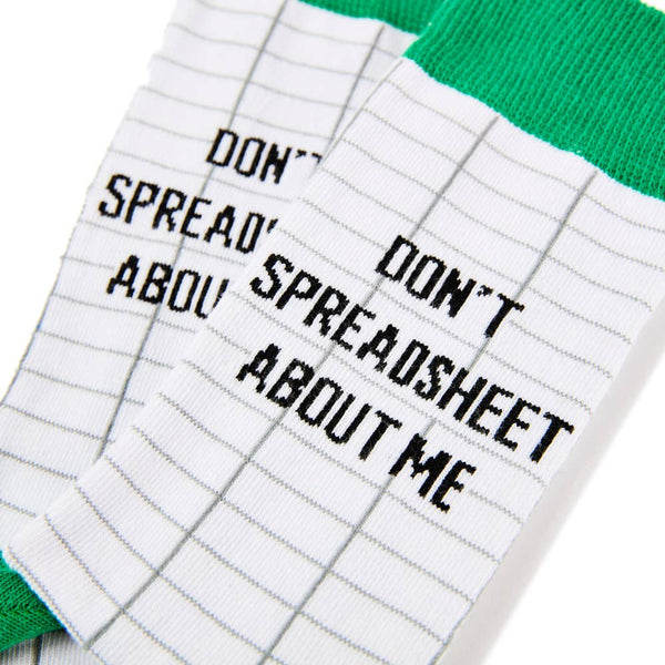 Don't Spreadsheet About Me Socks