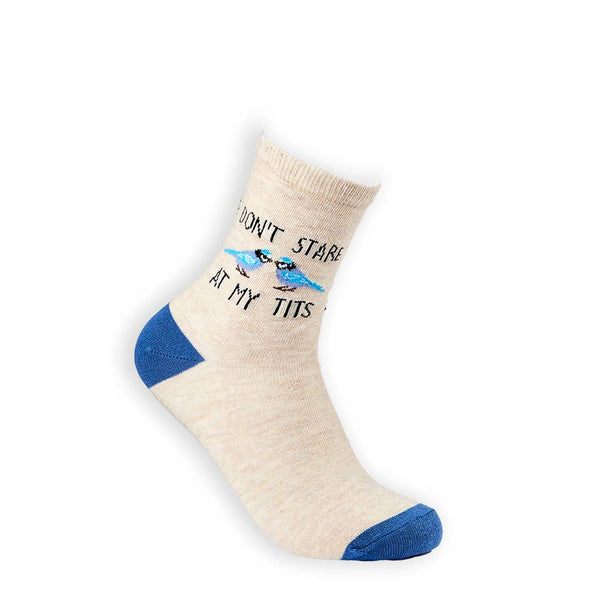 Don't Stare At My Tits Socks