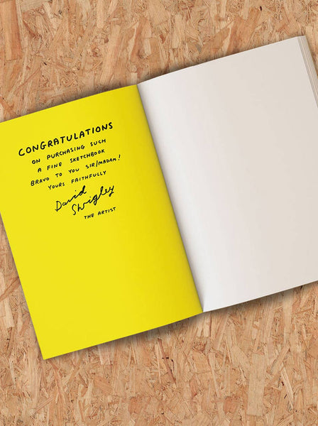 Shrigley Art Sketchbook Funny Gift - Art Will Save The World